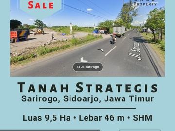BANTING HARGA TANAH STRATEGIS SARIROGO SIDOARJO