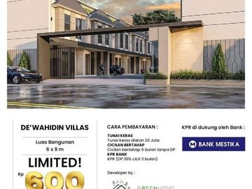 Villa di Komplek De Wahidin Villas ( Jl. Terusan Negara )