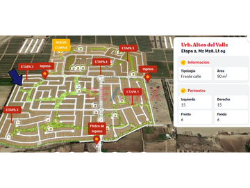 🚨 ¡TERRENO EN VENTA EN ALTOS DEL VALLE – MOCHE! 🚨
✨ ¡Ideal para tu hogar soñado o tu próximo proyecto inmobiliario! ✨

📍 Ubicación: Mz M28 Lt 5 – U