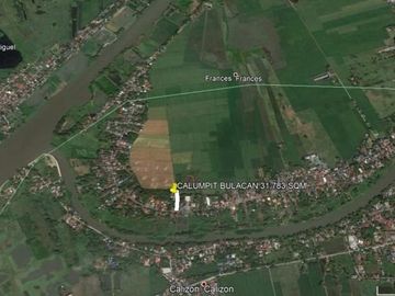 FRANCE CALUMPIT BULACAN FARM LOT @ 31,783 SQM W/ BUNGALOW