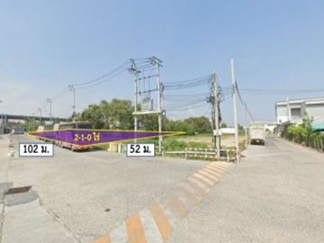 ขาย ที่ดิน ผังสีม่วง ถนนกว้างมาก บางนา กม. 20 ฝั่งขาเข้า 2 ไร่ 1 งาน หน้าศูนย์กระจายสินค้าเซ็นทรัลบางนา