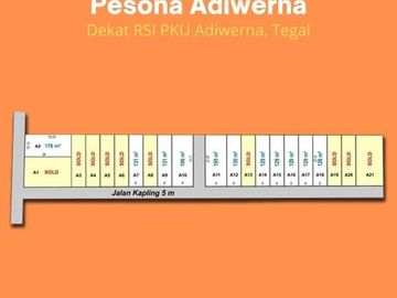 Lahan Perumahan Adiwerna: SHM Per Unit