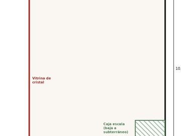 Gran Vitrina en Apumanque , mejor acceso peatonal con100m2
