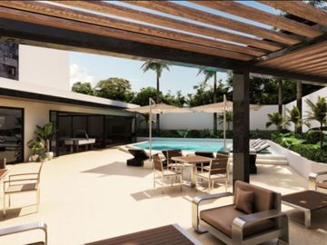 Departamento en planta baja, amplio 214 m2,  piso de mármol, en residencial