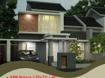 Rumah Type 65/131 Modern KPR Bonus TV + AC di Prambanan