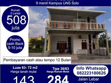 rumah 2 lantai solo rumah 2 lantai mojolaban rumah 2 lantai uns solo