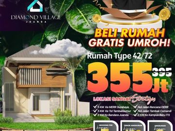 Paling Strategis, Call 0821-3993----- Perumahan Mewah Di Dekat Bandara Juanda 355 Juta Diamond Village Juanda