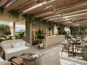 Condominio con terraza, jacuzzi, alberca, cone, coworking, en venta Cancun
