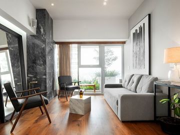 Departamento con doble altura, sky pool, cine, room service, cafeteria, spa, clu