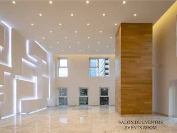 Departamento con doble altura, sky pool, cine, room service, cafeteria, spa, clu