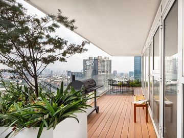 Departamento con doble altura, sky pool, cine, room service, cafeteria, spa, clu