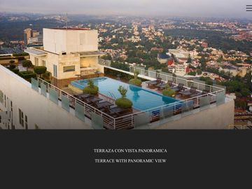 Departamento con doble altura, sky pool, cine, room service, cafeteria, spa, clu