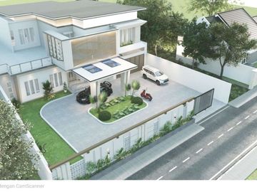 di jual rumah mewah full interior dan isi di jalan cemarah kipas komplek pemda pekanbaru