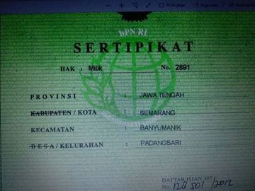 Tanah dekat kawasan Undip Tembalang Semarang