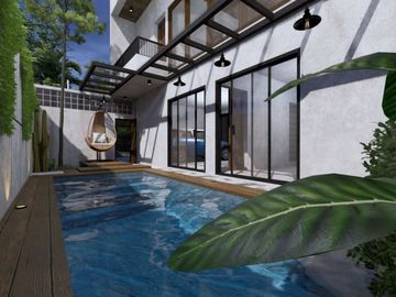 Jual Rumah Lantai Dua, Gratis Kolam Renang