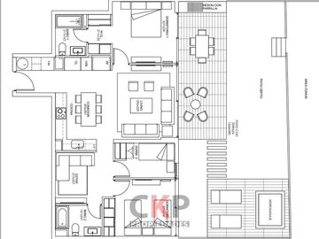 Jardin Privado/ 3D / Cercano Metro Villa Frei
