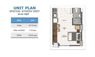 1 bedroom in Casa Mira Towers Mandaue for 9,000/month