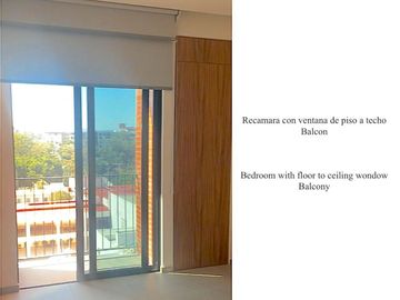 Departamento con 3 balcones, zona flexible, alberca en rooftop, parque central
