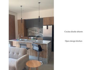 Departamento con 3 balcones, zona flexible, alberca en rooftop, parque central