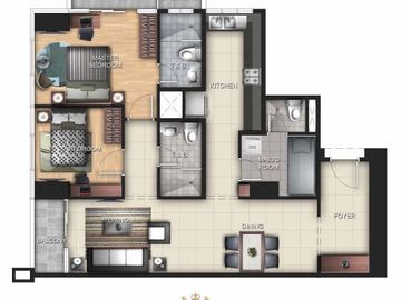 Prime Two Bedroom Condo Uptown Ritz w/ Best views and Parking