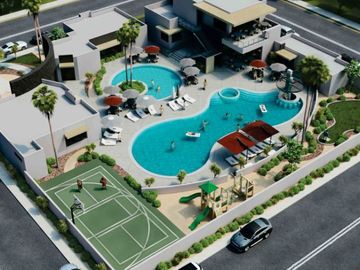 Casa en residencial privado con rooftop de 58 m2, sala de TV, casa club, spa, gi