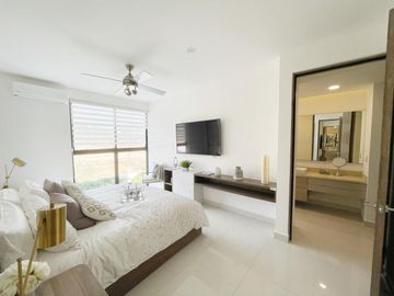 Casa en residencial privado con rooftop de 58 m2, sala de TV, casa club, spa, gi