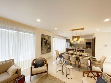 Casa en residencial privado con rooftop de 58 m2, sala de TV, casa club, spa, gi
