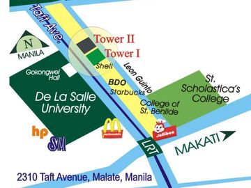 STUDIO UNIT IN TAFT, FRONTING LASALLE VERY AFFORDABLE, RFO