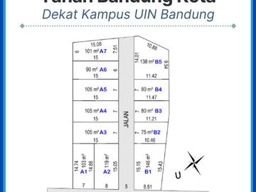 Tanah Bandung Cibiru Cisurupan Luas 90 m2