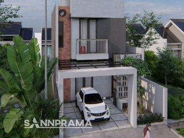 Risti Rumah 2 lantai Semi Furnish Dekat Tol Desari