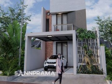 Risti Rumah 2 lantai Semi Furnish Dekat Tol Desari