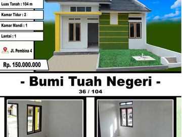 RUMAH SUBSIDI BAGUS TANPA DP LOKASI RUMBAI JL.LIMBUNGAN