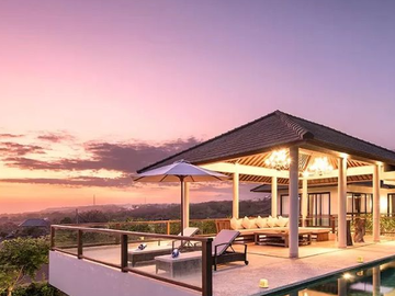 VILLA MODERN EUROPEAN STYLE WITH INFINITY POOL IN PANDAWA CLIFF