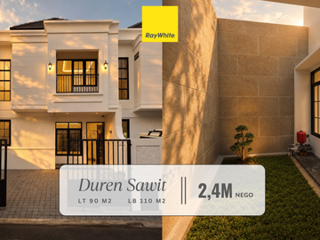 Dijual Rumah Minimalis Brand New di Kawasan Duren Sawit, Jakarta Timur! Akses dekat Toll Becakayu!