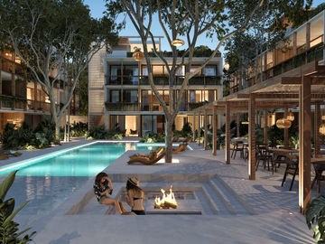 Departamento Boho Chic  en La Veleta Tulum en venta