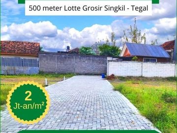 Tanah Dekat Lotte Grosir Singkil - Tegal: SHM, 12x Cicil Non Bunga