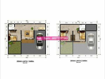 Dijual rumah murah dua lantai