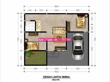 Dijual rumah murah dua lantai