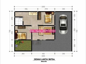Dijual rumah murah dua lantai