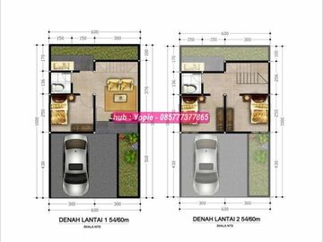 Dijual rumah murah dua lantai