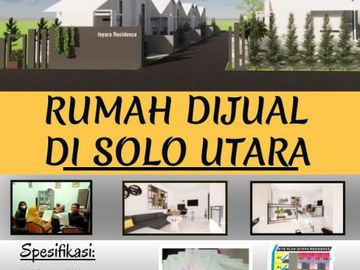 RUMAH DIJUAL DI SOLO UTARA DEKAT TAMAN JAYA WIJAYA MOJOSONGO