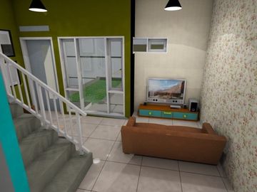 Rumah dua lantai design terbaru lok strategis