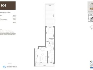 Venta Apartamento 2 dormitorios con balcón al frente CENTRO