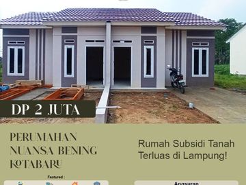Rumah subsidi angsuran Free di Natar