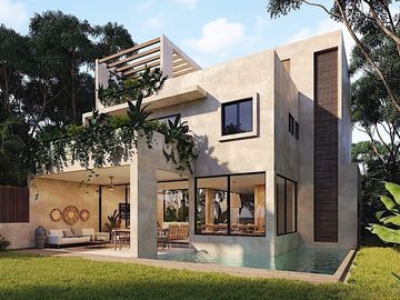 Villa de 5 recamaras, alberca privada, jacuzzi, acabados de lujo, roof top, cuar