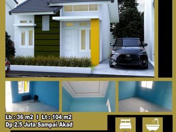 miliki rumah bersubsidi type 36 dp sampai akad 2,5 juta