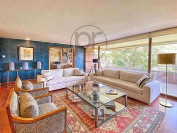 Las Condes, Venta depto 4 dorm, + serv., 2 estar, parque