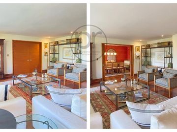 Las Condes, Venta depto 4 dorm, + serv., 2 estar, parque