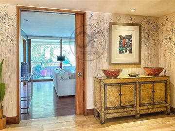 Las Condes, Venta depto 4 dorm, + serv., 2 estar, parque
