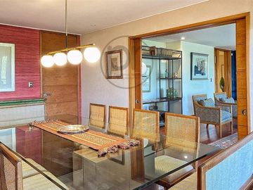 Las Condes, Venta depto 4 dorm, + serv., 2 estar, parque